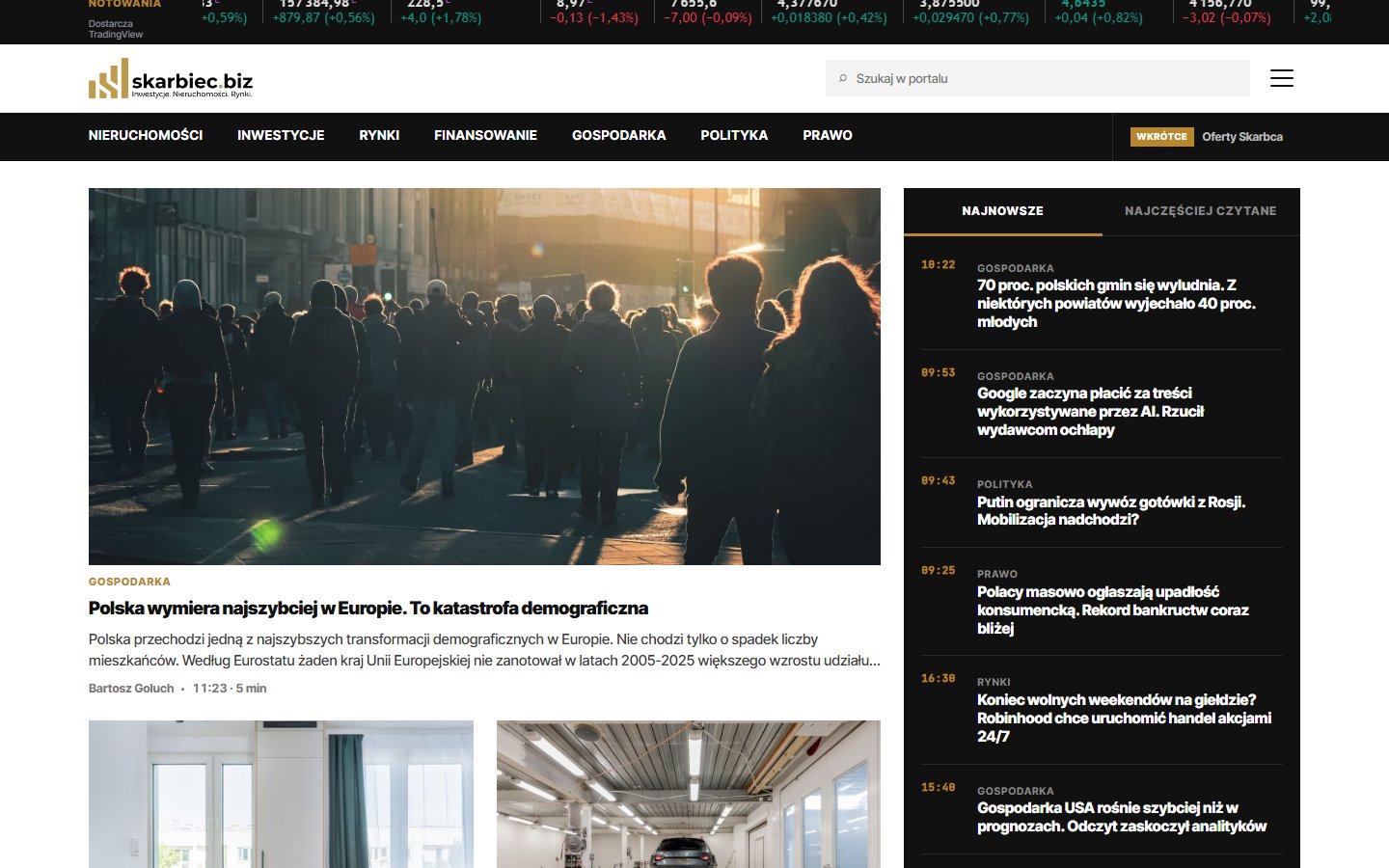 Skarbiec.biz: nowa wersja portalu o finansach